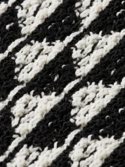 Online Textured jacquard dropped shoulder long sleeve polo Knitwear