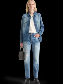 Hot THE BUZZ SLIM BOYFRIEND JEANS Women Jeans