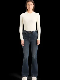 New THE CHARM FLARED JEANS WITH EMBROIDERY DETAILS - ROAD  TRIP Women Jeans