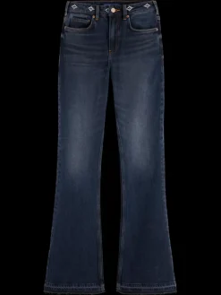 New THE CHARM FLARED JEANS WITH EMBROIDERY DETAILS - ROAD  TRIP Women Jeans