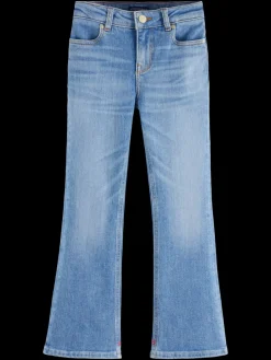 Online The charm high-rise classic flared jeans - sea and sky Kids Jeans