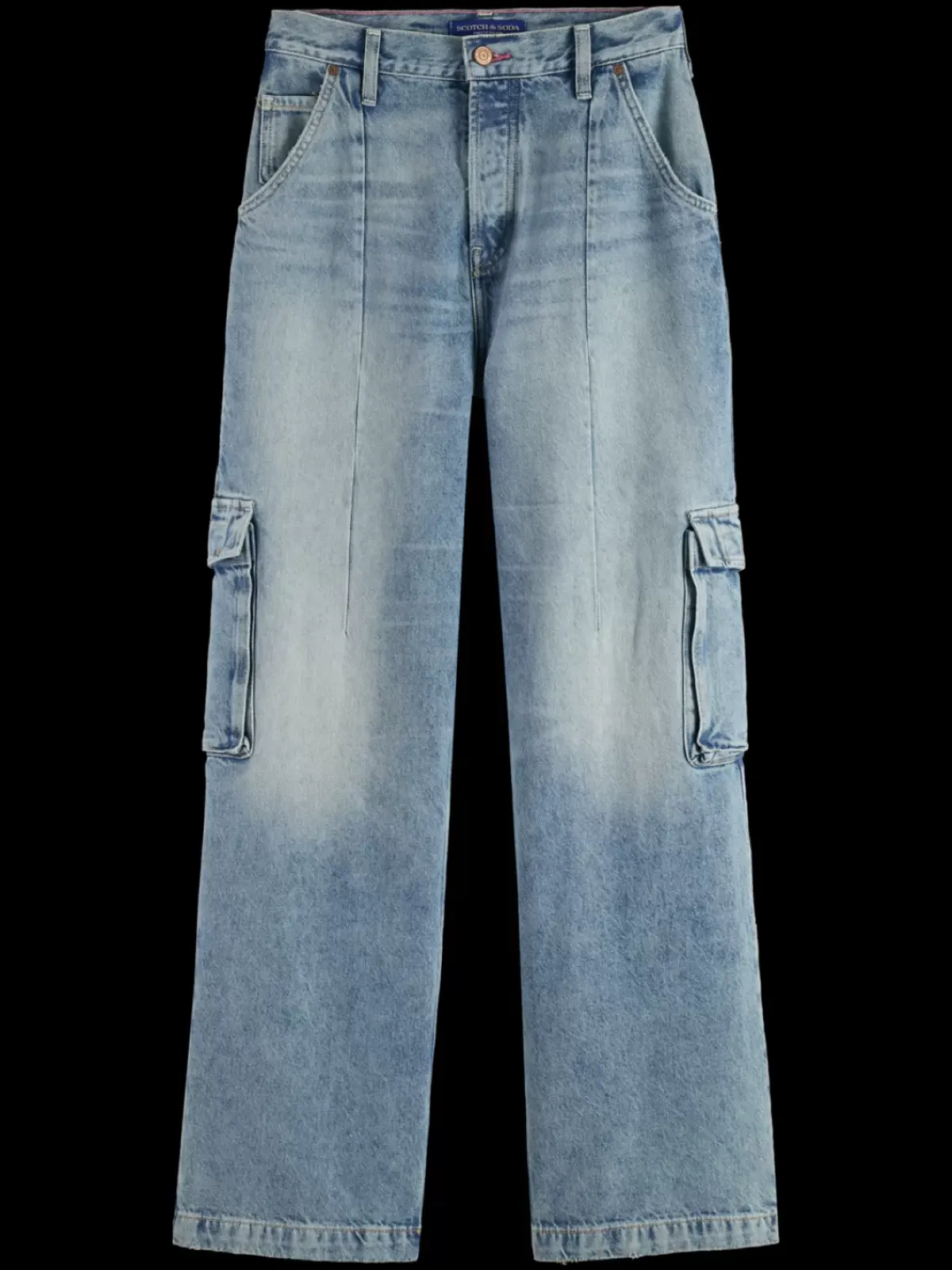 New The deep low rise loose cargo jeans -rolling road Women Jeans