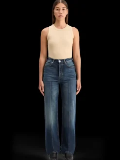 Clearance THE RIPPLE AUTHENTIC STRAIGHT JEANS LUX BLUE Women Jeans