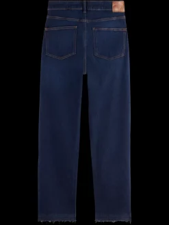 Best THE SKY STRAIGHT JEANS WITH EXPOSED FLY  BEATEN BLUE Women Jeans