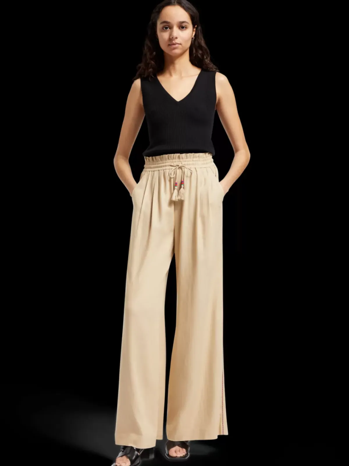 Online TIE BACK KNITTED TANK Women Tops & T-shirts