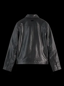 Online TRUCKER LEATHER JACKET Jackets & Coats