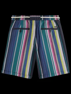 New Twilt - blanket-striped cotton-twill short Shorts