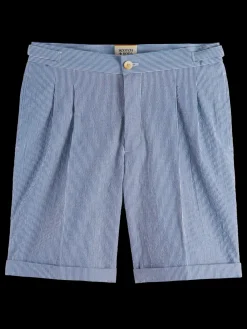 Discount Twilt- striped cotton-blend pleated seersucker short Shorts