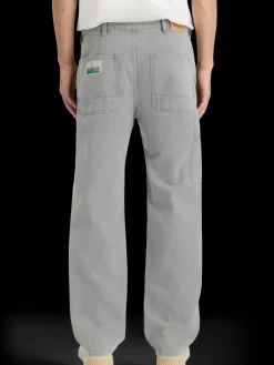 Clearance Verve - acid washed cotton-blend worker pant Pants
