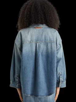 Best Vintage washed denim overshirt - frisco nights Women Tops & T-shirts