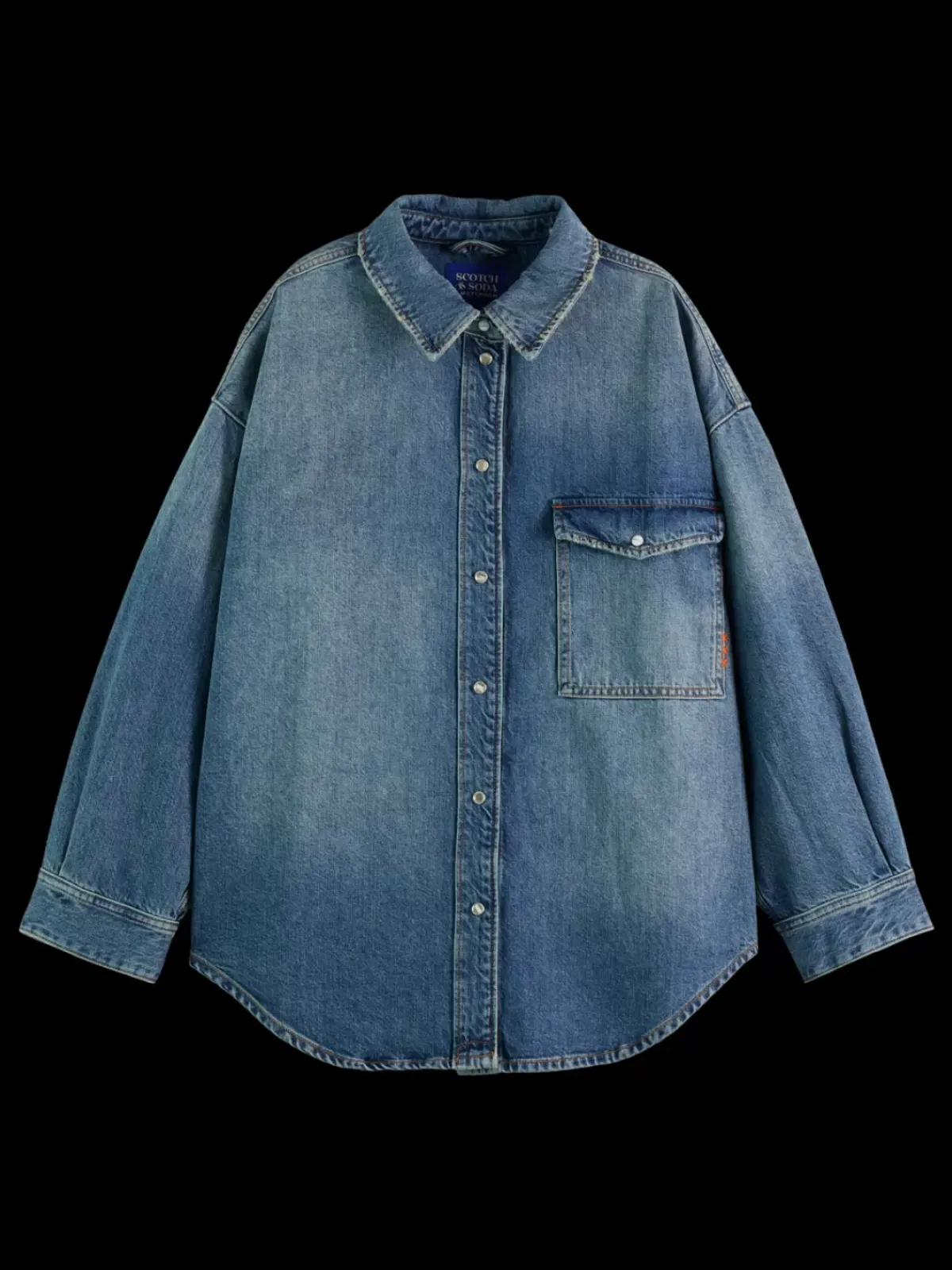 Best Vintage washed denim overshirt - frisco nights Women Tops & T-shirts