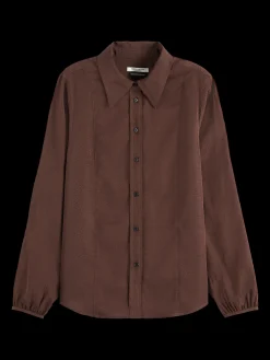 Fashion VISCOSE JACQUARD SHIRT Women Blouses & Shirts