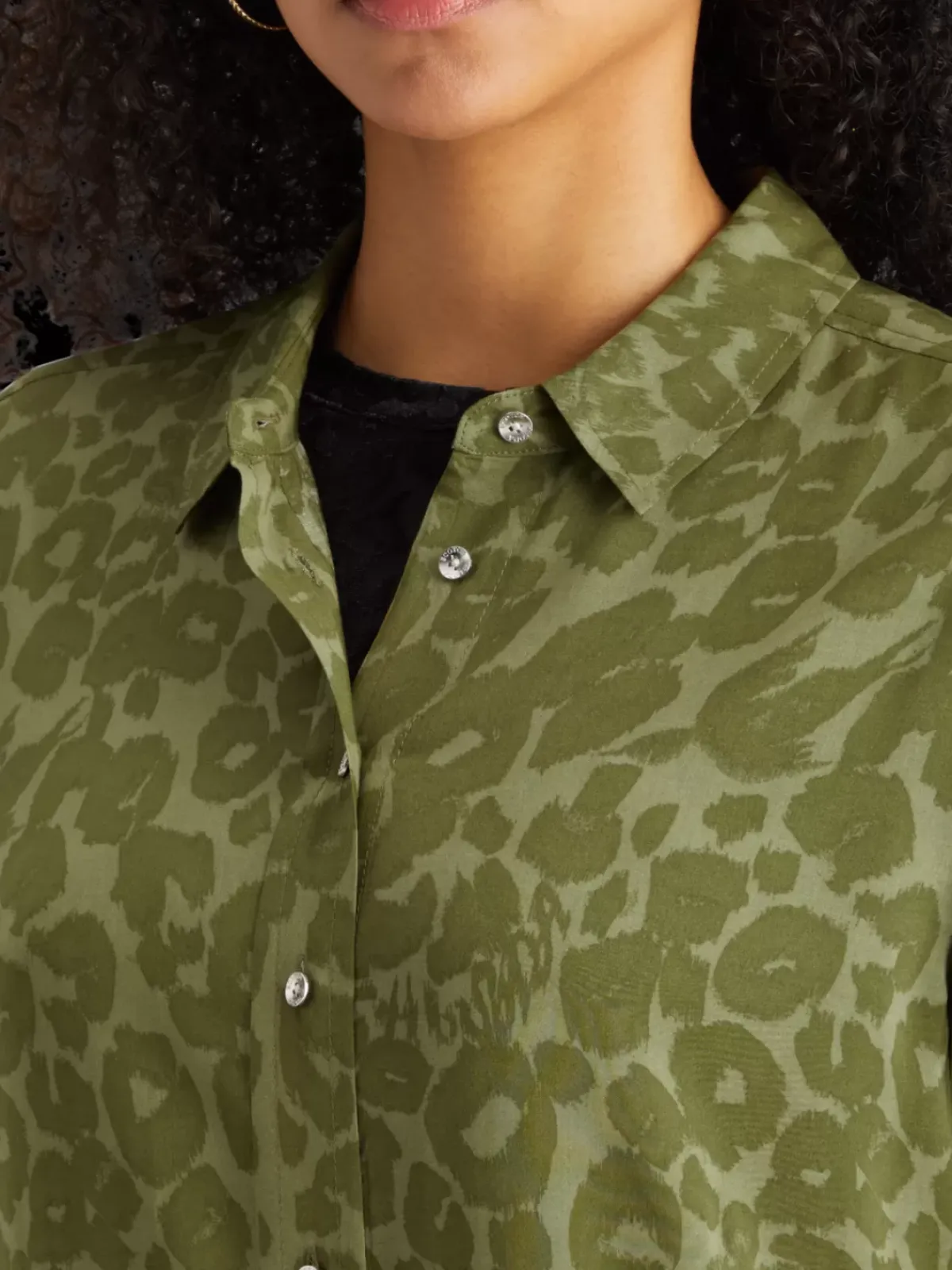 Fashion VISCOSE PRINTED RELAXED FIT SHIRT Women Tops & T-shirts