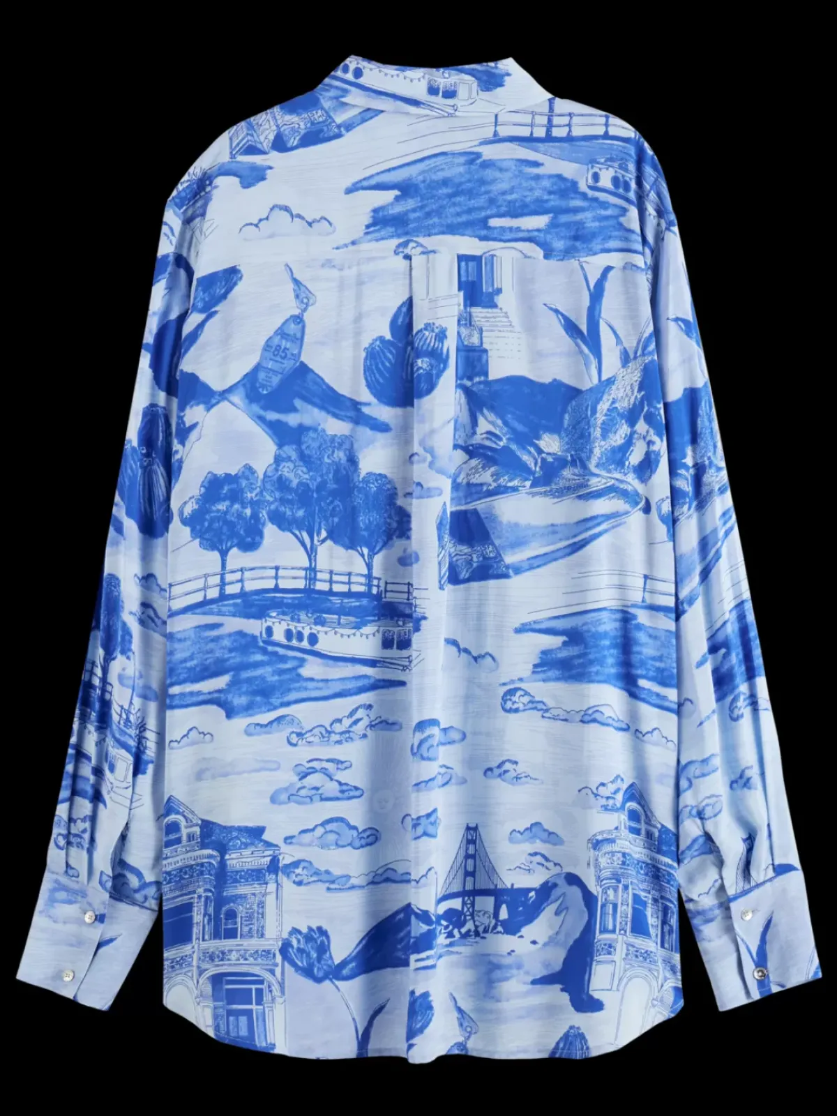 Fashion VISCOSE PRINTED RELAXED FIT SHIRT Women Tops & T-shirts