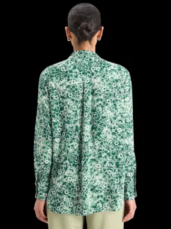 Fashion VISCOSE PRINTED RELAXED FIT SHIRT Women Blouses & Shirts