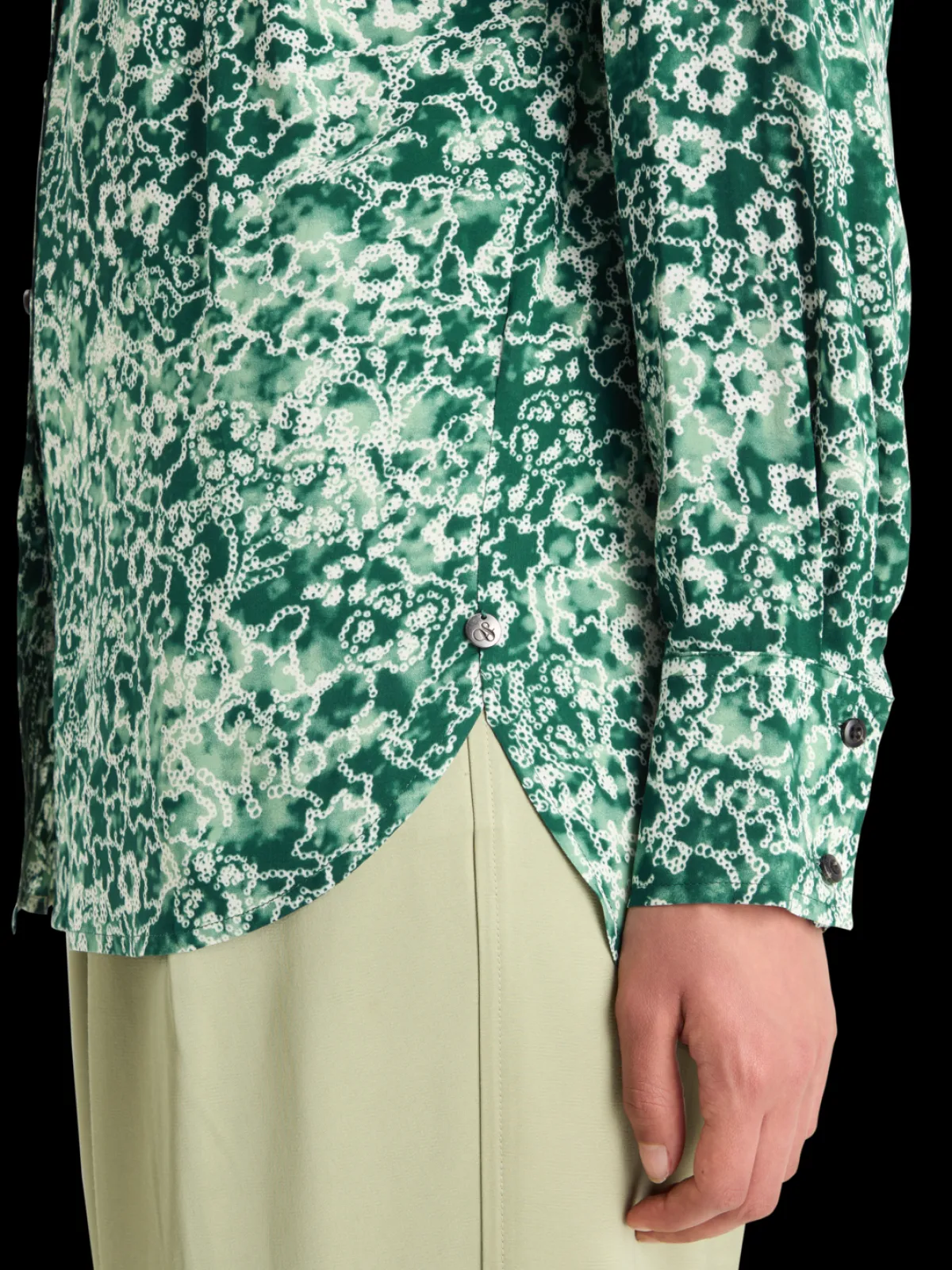 Fashion VISCOSE PRINTED RELAXED FIT SHIRT Women Blouses & Shirts