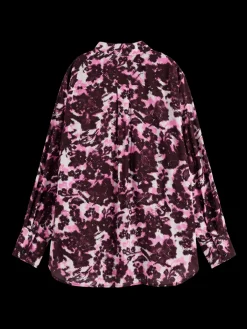 Fashion VISCOSE PRINTED RELAXED FIT SHIRT Women Blouses & Shirts