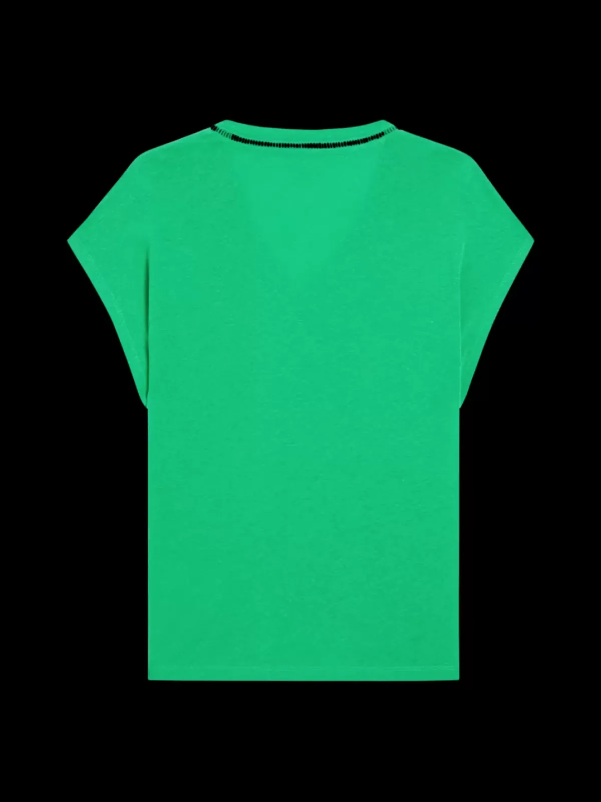 Online V-NECK LADDER DETAIL LOOSE FIT T-SHIRT Women Tops & T-shirts