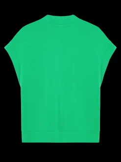 Clearance V-NECK SLEEVELESS MODAL SWEATSHIRT Women Tops & T-shirts|Sweatshirts & Hoodies