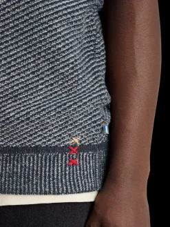 Clearance V-neck vest special stitch Knitwear