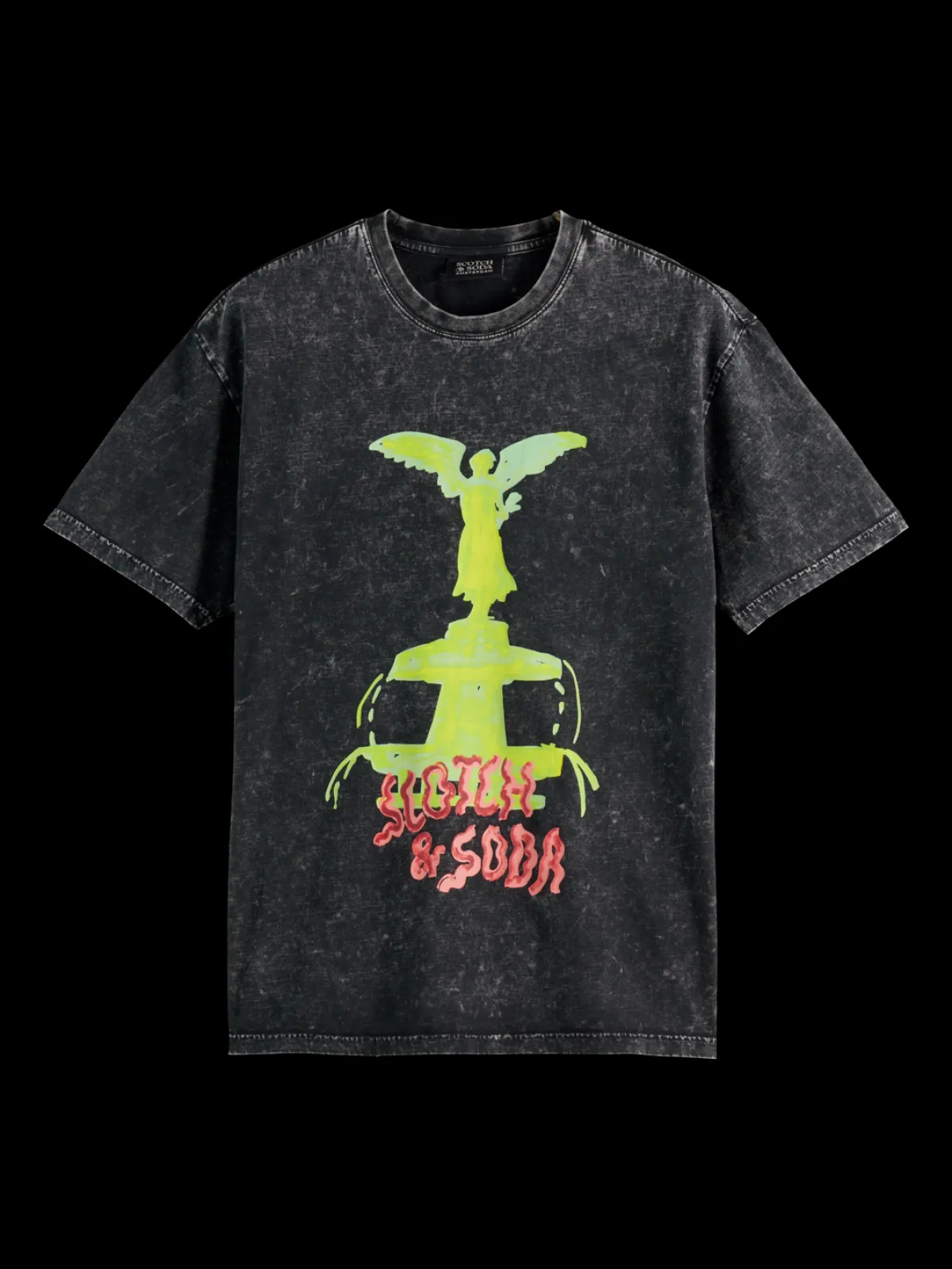 Discount Washed artwork relaxed fit t-shirt T-shirts & Polo Shirts