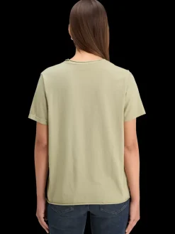 Clearance WASHED WITH CHEST ARTWORK RELAXED FIT T-SHIRT Women Tops & T-shirts