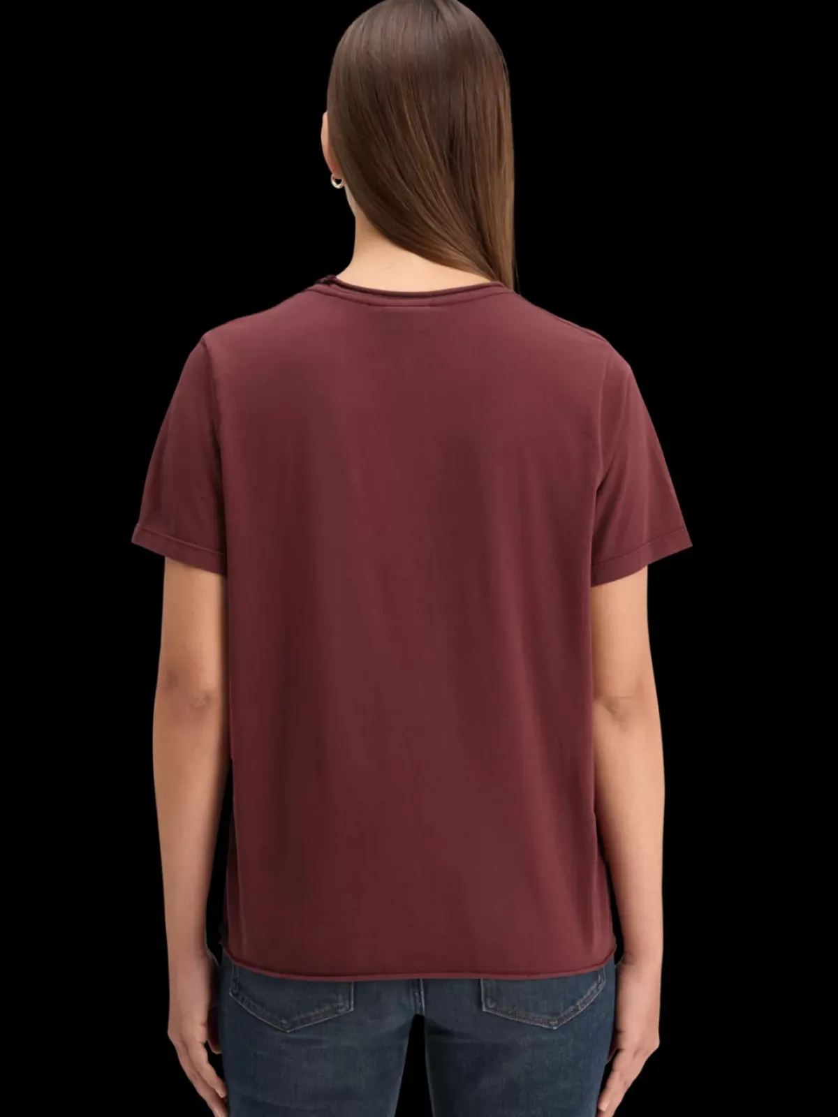Clearance WASHED WITH CHEST ARTWORK RELAXED FIT T-SHIRT Women Tops & T-shirts