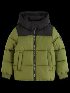 Discount WATER REPELLENT HOODED PUFFER JACKET Kids/BOY Jackets & Coats