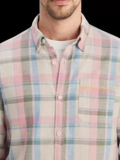 Discount Yarn dye check roll up shirt Shirts