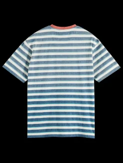 Best Yarn dye stripe pocket t-shirt T-shirts & Polo Shirts